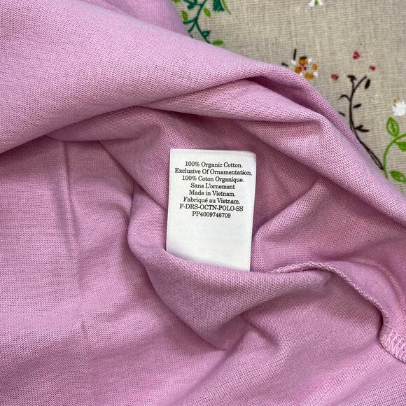 Everlane Polo Shirt Dress Short Sleeve Mini Mauve Small Organic Cotton NWT - Picture 8 of 8